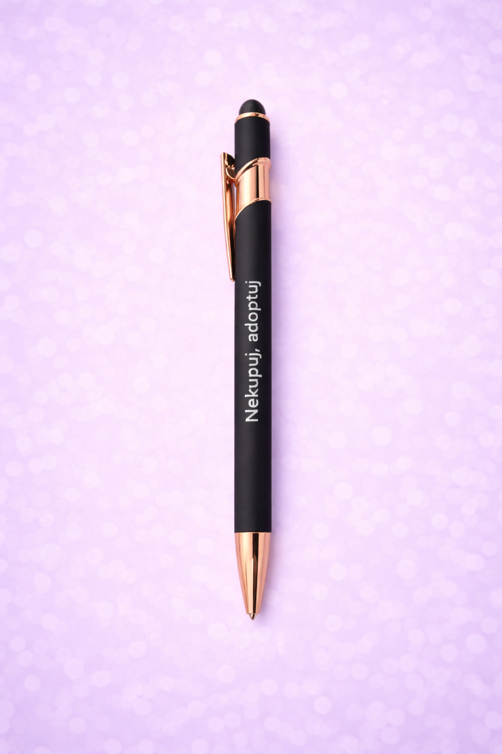 Propiska černá - Nekupuj, adoptuj