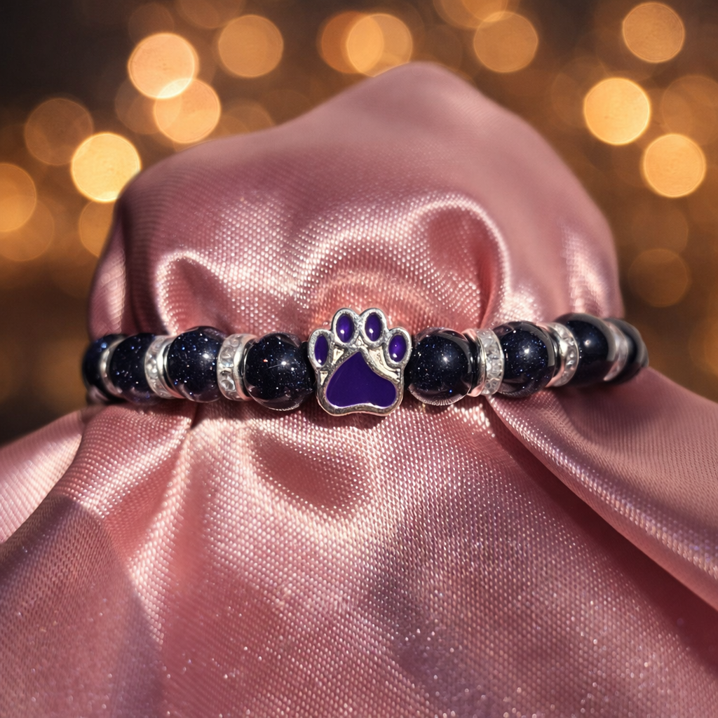 Náramek Úplněk – Přírodní modrý pískový kámen