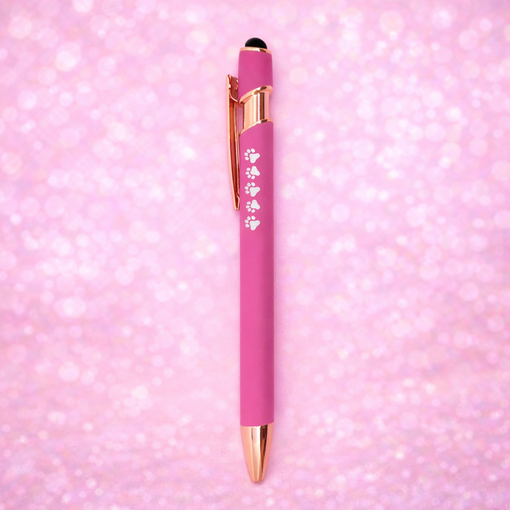 Propiska s tlapičkami - růžová