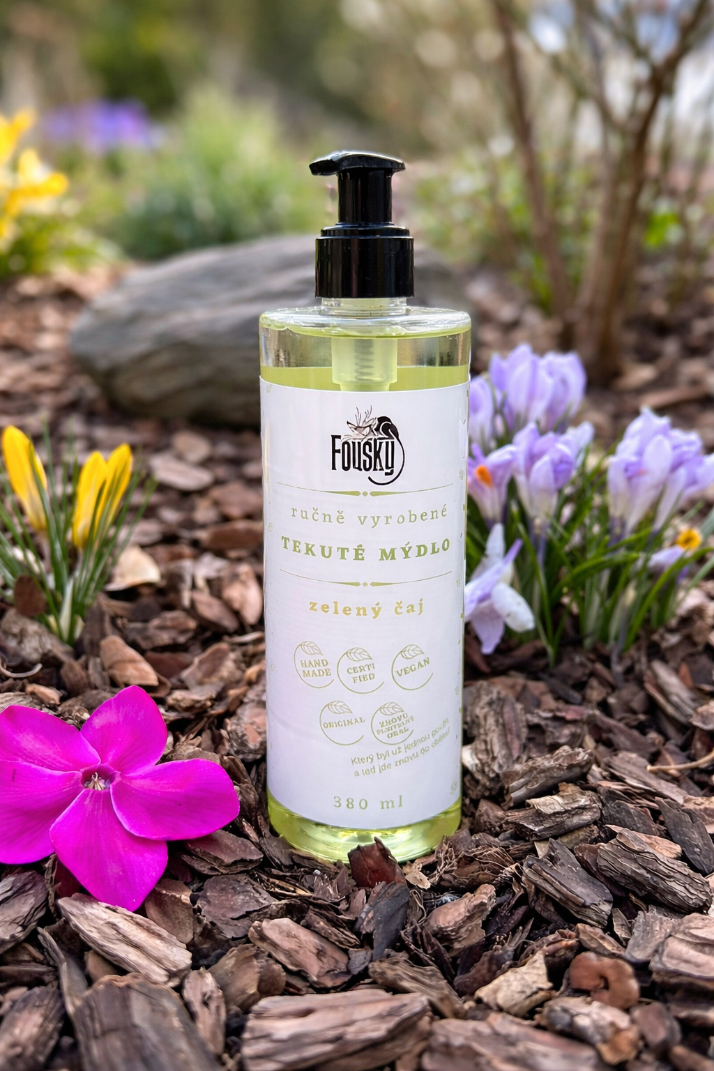 Tekuté mýdlo s pumpičkou - Zelený čaj 2