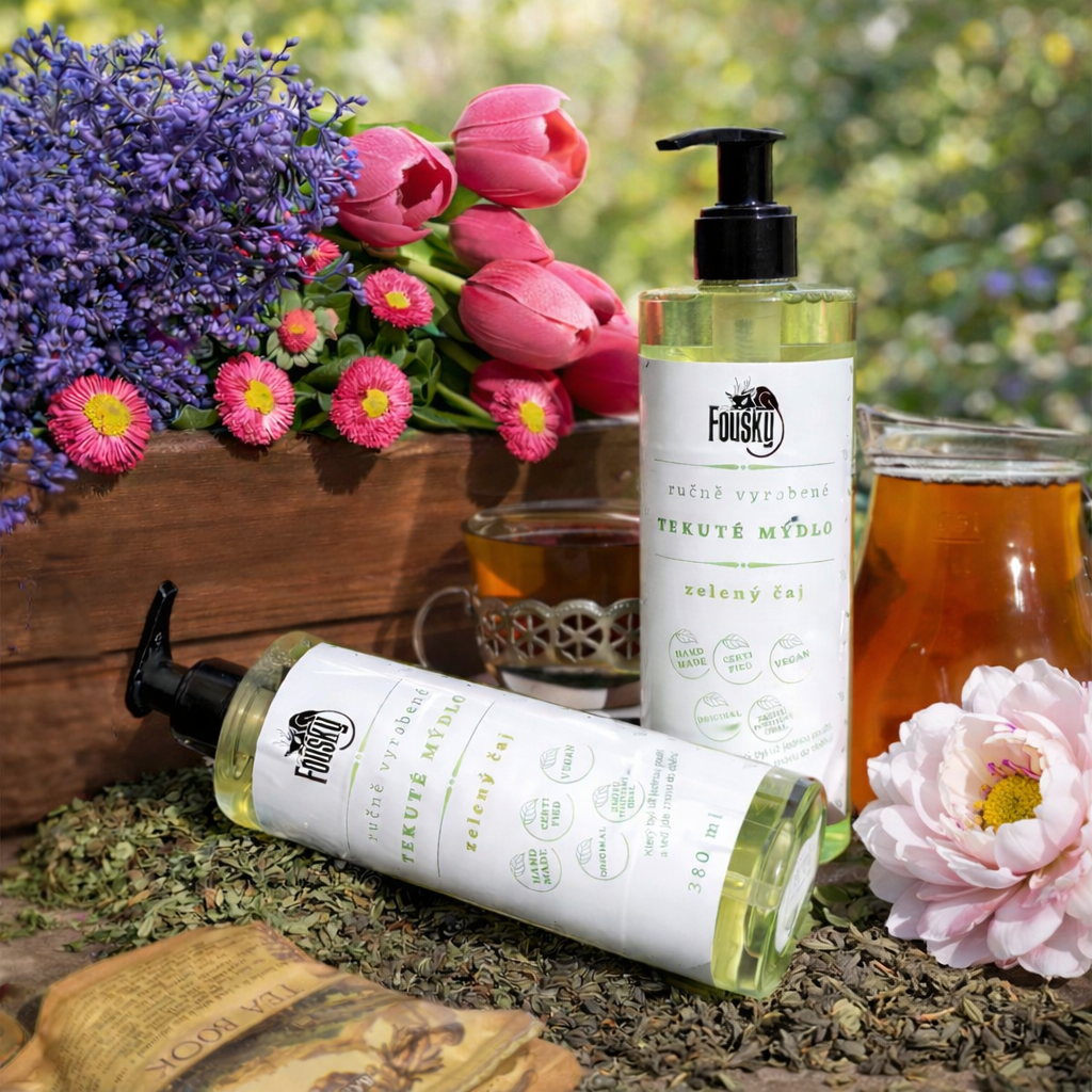 Tekuté mýdlo s pumpičkou - Zelený čaj